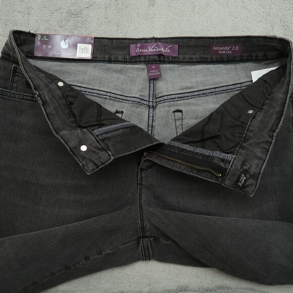 Gloria Vanderbilt Jeans Women's 14S High-Rise Amanda 2.0 Slim Leg 30" Inseam NWT - Picture 12 of 16